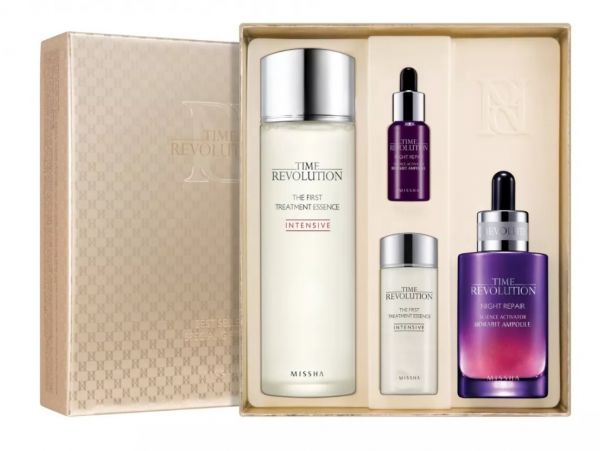 Kit Facial Missha Time Revolution Essence E Night Ampoule