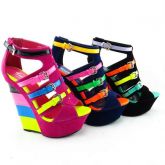 Sandalias Plataforma Neon - Frete Gratis*