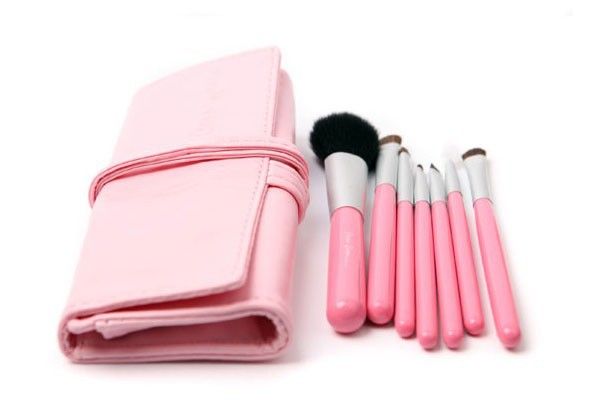 Kit de pinceis Rosa/Azul - 7pcs