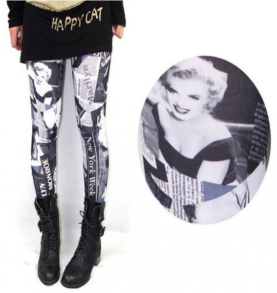 Legging Com Estampa Marilyn Monroe